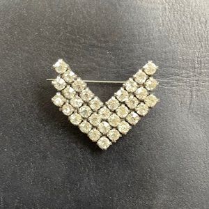 Vintage Chevron Brooch